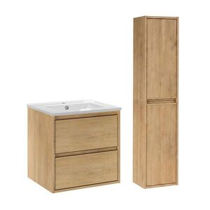 Petits-meubles KOUPELNOVÝ NÁBYTEK 51cm Edmé 2er-Set Dřevo obraz
