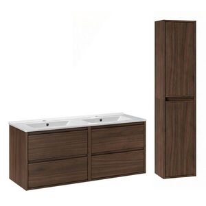 Petits-meubles KOUPELNOVÝ NÁBYTEK 121cm Edmé 2er-Set Dřevo obraz
