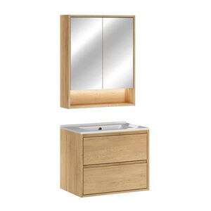 Petits-meubles KOUPELNOVÝ NÁBYTEK 61cm Edmé 2er-Set Dřevo obraz