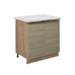 Vicco SPODNÍ SKŘÍŇKA KUCHYŇSKÉ LINKY Fame-Line Dubový panel 80 cm s policí, PD Mramor obraz