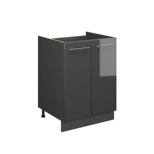 Vicco SKŘÍŇKA POD DŘEZ Fame-Line, Antracitový vysoký lesk/Antracit, 60 cm obraz