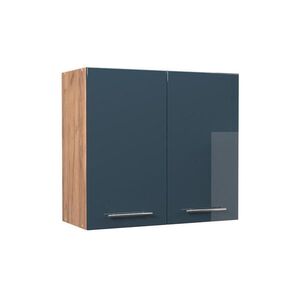 Vicco VĚŠÁK NA STĚNU Fame-Line, Tmavě modrá s vysokým leskem/Zlatý mocný dub, 80 cm obraz