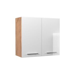 Vicco VĚŠÁK NA STĚNU Fame-Line, Bílá vysoký lesk/Zlatý mocný dub, 80 cm obraz