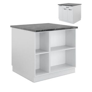 Vicco KUCHYŇSKÝ OSTROV Fame-Line Bílý venkovský dům/bílá 90 cm se zásuvkou, bez pracovní desky obraz