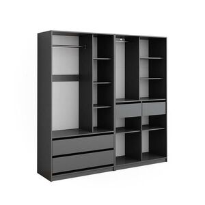 Vicco ŠATNÍ SKŘÍŇ Elmo Antracit 200 x 200 cm Sada 2 kusů obraz