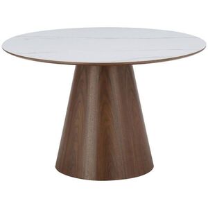 Livetastic JÍDELNÍ STŮL, bílá, barvy vlašských ořechů, 120/120/75 cm obraz