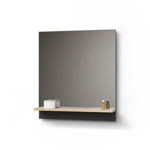 Livinity® KOUPELNOVÁ ZRCADLOVÁ SKŘÍŇKA Timavo Antracit 60 x 67 cm s policí obraz