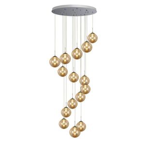 Nettlife KYVADLOVÉ světlo, energeticky úsporné, 15 světel, 41/41/320 cm obraz