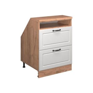 Vicco ŠIKMÁ SKŘÍŇ Rion Bílý venkovský dům 60 x 81.6 cm se 2 zásuvkami, korpus skříně hloubka 60 cm obraz