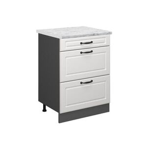 Vicco SPODNÍ SKŘÍŇKA KUCHYŇSKÉ LINKY R-Line Bílý venkovský dům 60 cm PD Mramor obraz