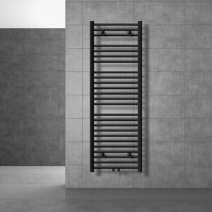 LuxeBath KOUPELNOVÉ topidlo Sahara 500 x 1500 mm, černé, zakřivené, s rohovým ventilem obraz