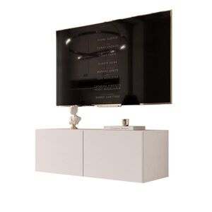 Idohome ZÁVĚSNÁ TV skříňka ANGEL 100 cm s osvětlením KAŠMÍROVÁ obraz