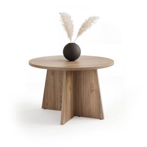 Idohome BELLAGIO – větší konferenční stolek Ø 75 cm, ořech Royal obraz