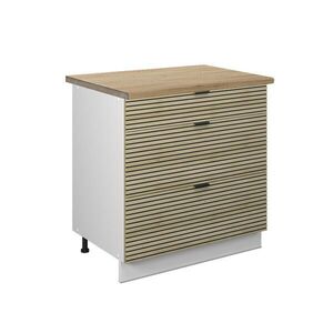Vicco SPODNÍ SKŘÍŇKA KUCHYŇSKÉ LINKY Fame-Line Dubový panel 80 cm se 3 zásuvkami, PD Dub obraz