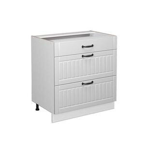 Vicco SKŘÍŇKA DO KOUPELNY Fame-Line Bílý venkovský dům 80 x 82 cm se 3 zásuvkami, bez pracovní desky obraz