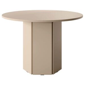 Selsey JÍDELNÍ STŮL Hexa béžová cappuccino kulatý 110 cm obraz