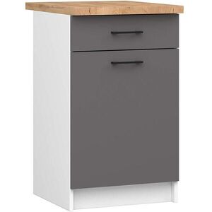 RAUMHIRSCH FURNITURE SPODNÍ SKŘÍŇ Bílá, grafitově šedá 85/50/46 obraz