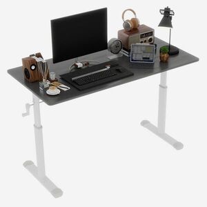 STILVORA ŠEDÝ výškově nastavitelný PSACÍ STŮL pro děti, kompaktní design, 120x60x90 cm obraz