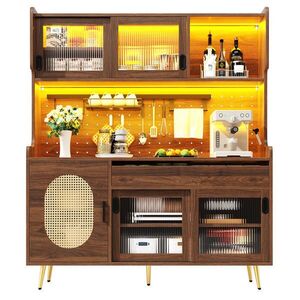 FLIEKS VYSOKÁ SKŘÍŇ 145x39x171 CM LED 5 DVEŘÍ obraz