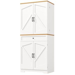 FLIEKS VYSOKÁ SKŘÍŇ 80x40x180 CM 12 PŘIHRÁDEK MDF obraz