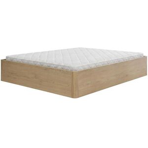 Beautysofa POSTEL Sara s úložným prostorem a taštičkovou matrací 20 cm, 180 × 200, dub Cremona obraz
