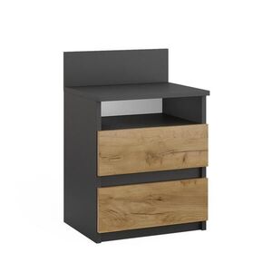 Vicco NOČNÍ STOLEK Monty Antracit/zlatý dub 39.6 x 59.1 cm obraz