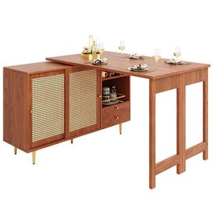 Urban Meuble BAROVÝ STŮL hnědý, 107/40/71, 4 cm obraz