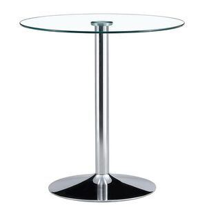 Urban Meuble BAROVÝ STŮL Ø 89 cm, sklo a stříbro obraz