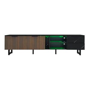 Urban Meuble TV STOLEK s LED osvětlením, 2 dvířky a 2 zásuvkami obraz