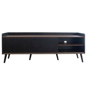 Urban Meuble TV STOLEK dekor dřevo a černá 160/40/58 cm obraz