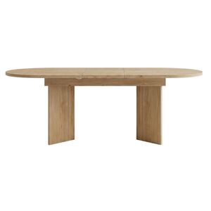 Urban Meuble JÍDELNÍ STŮL rozkládací, vzhled dubu, 120 až 160 cm, oválný se zaoblenými rohy obraz
