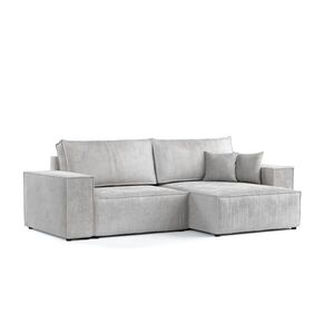 AltaBeds ROHOVÁ SEDAČKA CAVO, textil, Světle šedá obraz