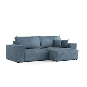 AltaBeds ROHOVÁ SEDAČKA CAVO, textil, Modrá obraz