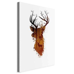 artgeist MALBA NA PLÁTNĚ, abstraktní, zvířata, stromy, 60/90/1, 2 cm obraz