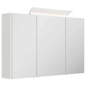 MID.YOU ZRCADLOVÁ SKŘÍŇKA, vysoce lesklá bílá, 100/62/17 cm obraz