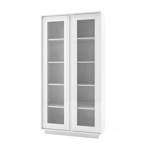 MID.YOU VITRÍNA, vysoce lesklá bílá, 92/179/43 cm obraz