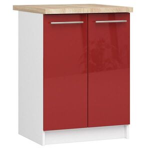 RAUMHIRSCH FURNITURE SPODNÍ SKŘÍŇ Bílá, červený lesk 85/60/46 obraz