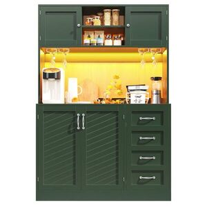 FLIEKS VYSOKÁ SKŘÍŇ 120x40x188 CM LED 4 DVEŘE obraz