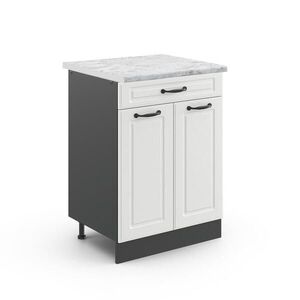 Vicco SPODNÍ SKŘÍŇKA KUCHYŇSKÉ LINKY R-Line Bílý venkovský dům 60 cm , PD Mramor obraz