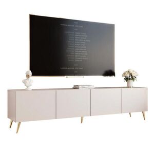 Idohome TV skříňka ANGEL 200 cm na nožkách s osvětlením KAŠMÍROVÁ obraz