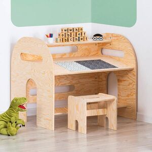 Petits-meubles DĚTSKÝ PSACÍ STŮL Tanya Přírodní dřevo obraz