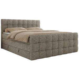 MKS POSTEL BOXSPRING ALTIVO KING DUO 120/200 - Šedá Strukturovaná látka - Topper Visco - H4 obraz