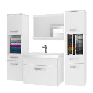 B BELINI GROUP KOUPELNOVÝ NÁBYTEK Koupelnová SADA PRI M6, Bílá matná, 120 cm obraz