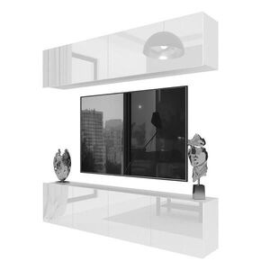 B BELINI GROUP OBÝVACÍ STĚNA Milano 6, Bílá lesklá, 200 cm, Bezúchytková obraz