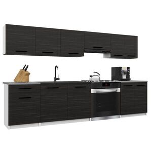B BELINI GROUP KUCHYŇSKÁ LINKA Italia 2 240 cm, s pracovními deskami, Eben obraz