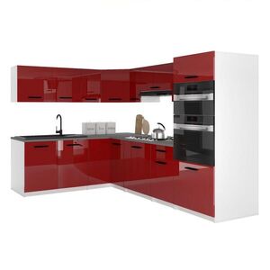 B BELINI GROUP KUCHYŇSKÁ LINKA Italia 8 420 cm , s pracovními deskami, Červená obraz