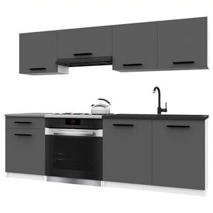 B BELINI GROUP KUCHYŇSKÁ LINKA Italia 1 180 cm, s pracovními deskami, Šedá matná obraz