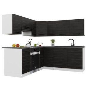 B BELINI GROUP KUCHYŇSKÁ LINKA Italia 6 360 cm, s pracovními deskami, Eben obraz