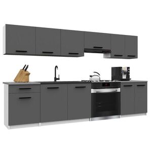 B BELINI GROUP KUCHYŇSKÁ LINKA Italia 2 240 cm, s pracovními deskami, Šedá obraz