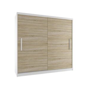 B BELINI GROUP POSUVNÁ SKŘÍŇ Verona SI, Bílá/Dub Sonoma Mat, 200 cm obraz